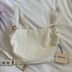 white super down top